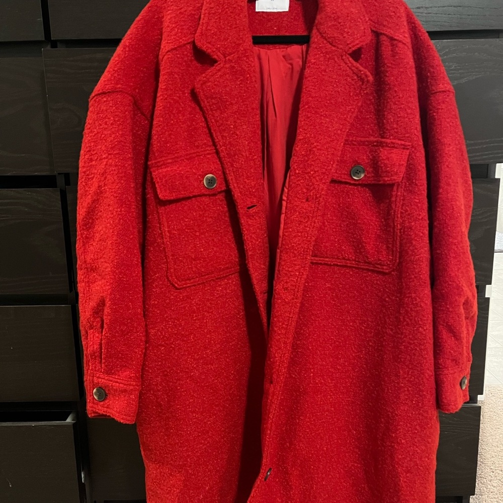 Red Wool Jacket - image 2